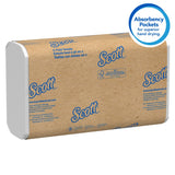 Kimberly-Clark Scott 01510 White C-Fold Towels, Case of 2400 (12/200)
