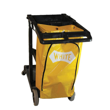 Impact Products Impact 6850 Janitor's Cart with 25-Gallon Yellow Vinyl Bag 