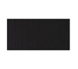 JaniSource Corrugated Vinyl Runner Mat, 1/8" Thick, V Groove, 24"W x 105'L, Blk 