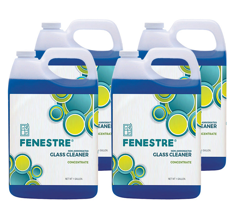 JaniSource Fenestre Glass Cleaner Non-Ammoniated 1:10 Dilution - Case of 4 Gallons 