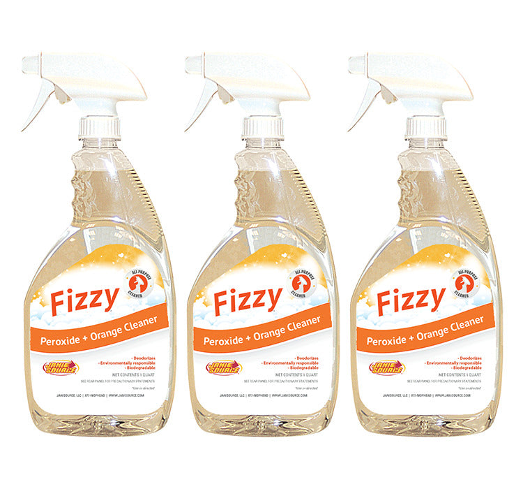 JaniSource Fizzy Peroxide + Orange Cleaner, RTU - Quart (3-Pack) 