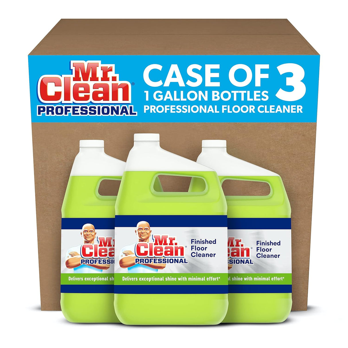 Mr. Clean 02621 Concentrated Floor Cleaner, 1 Gallon, Case of 3