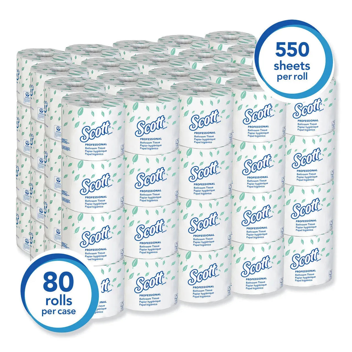 Toilet Tissue, Scott 04460, Case of  80/605