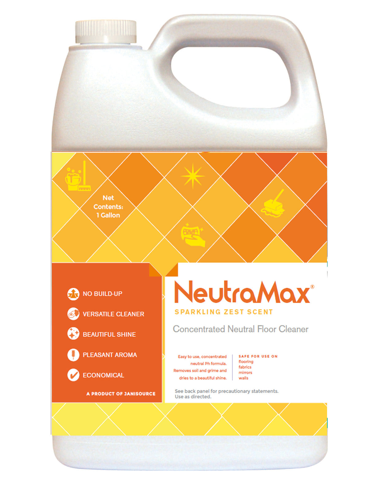 NeutraMax Sparkling Zest Scent Concentrated Neutral Floor Cleaner, Gallon