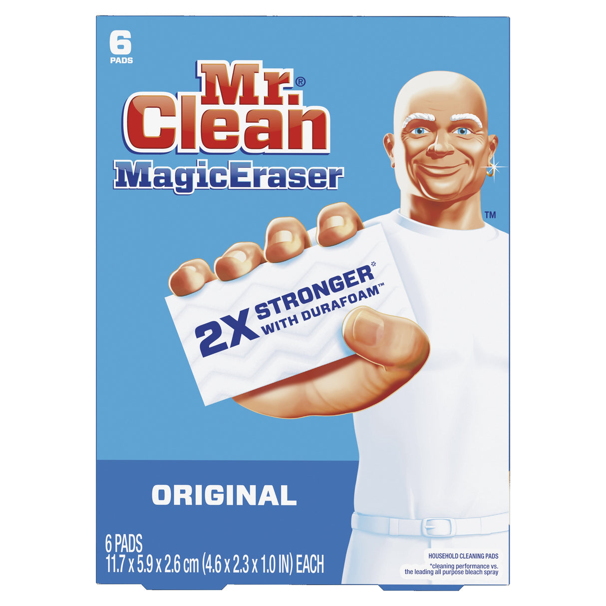Sponge, Mr. Clean Magic Eraser 79009  -  6 Pk