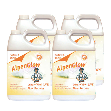 AlpenGlow Luxury Vinyl Floor Restorer, Commercial Use, Gallon