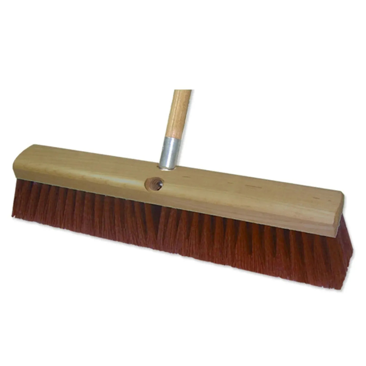 BH-12007-EA Push Broom, Abco Heavy Duty 3" Red Dura Sweep, 24" Each