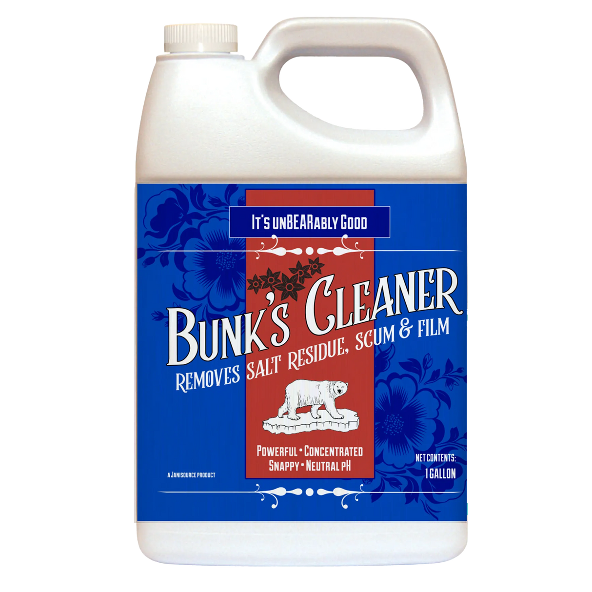 Bunk’s Cleaner – Concentrated Ice Melt Residue & Salt Stain Remover (1 Gal)