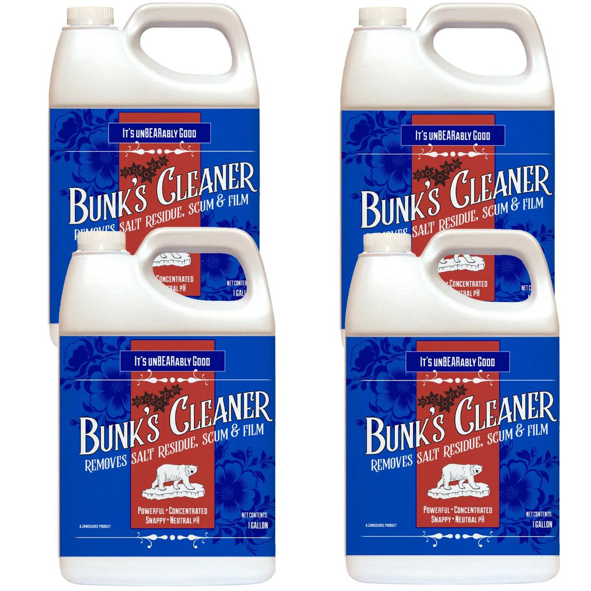 Bunk's Cleaner, Ice Melt Remover & Neutral Floor Cleaner, Gallon