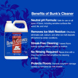 Bunk's Cleaner, Ice Melt Remover & Neutral Floor Cleaner, Gallon