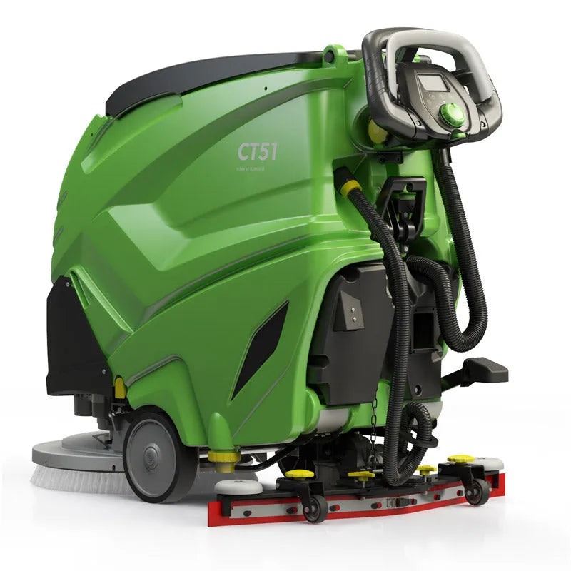 IPC CT51BT70 28" Walk-Behind Floor Scrubber – Traction Drive, Battery Powered, On-Board Charger