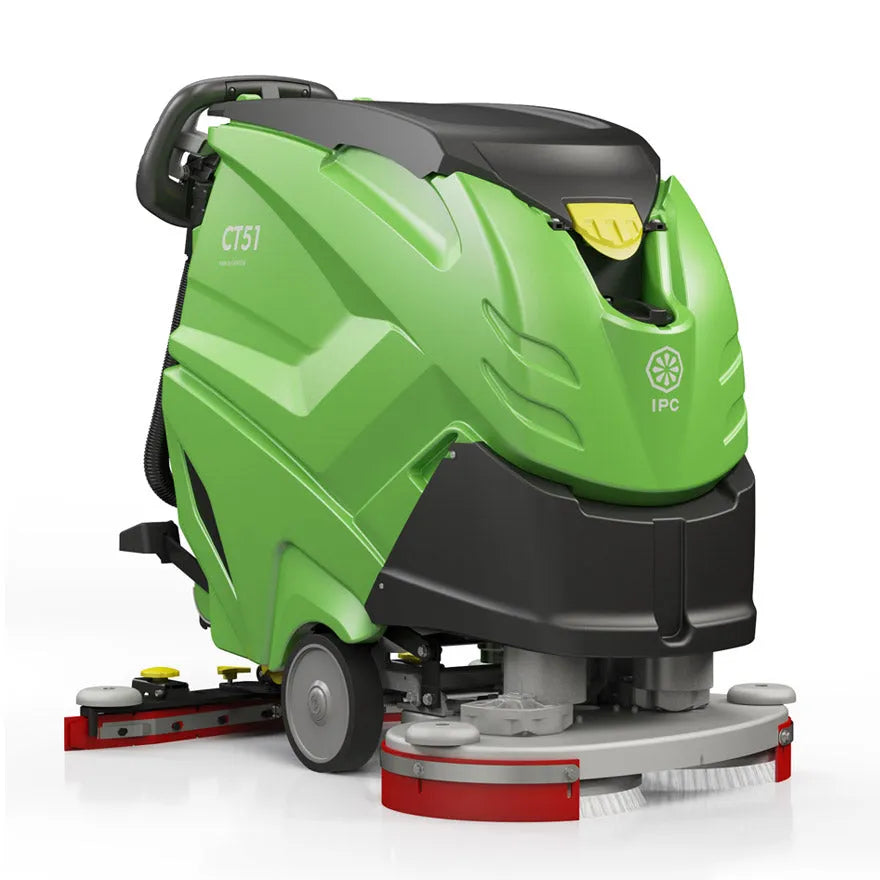 IPC CT51BT70 28" Walk-Behind Floor Scrubber – Traction Drive, Battery Powered, On-Board Charger