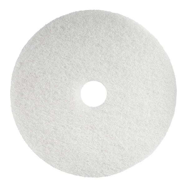 JaniSource Super High White Polishing Floor Pad, 14-Inch Dia (Case of 5)