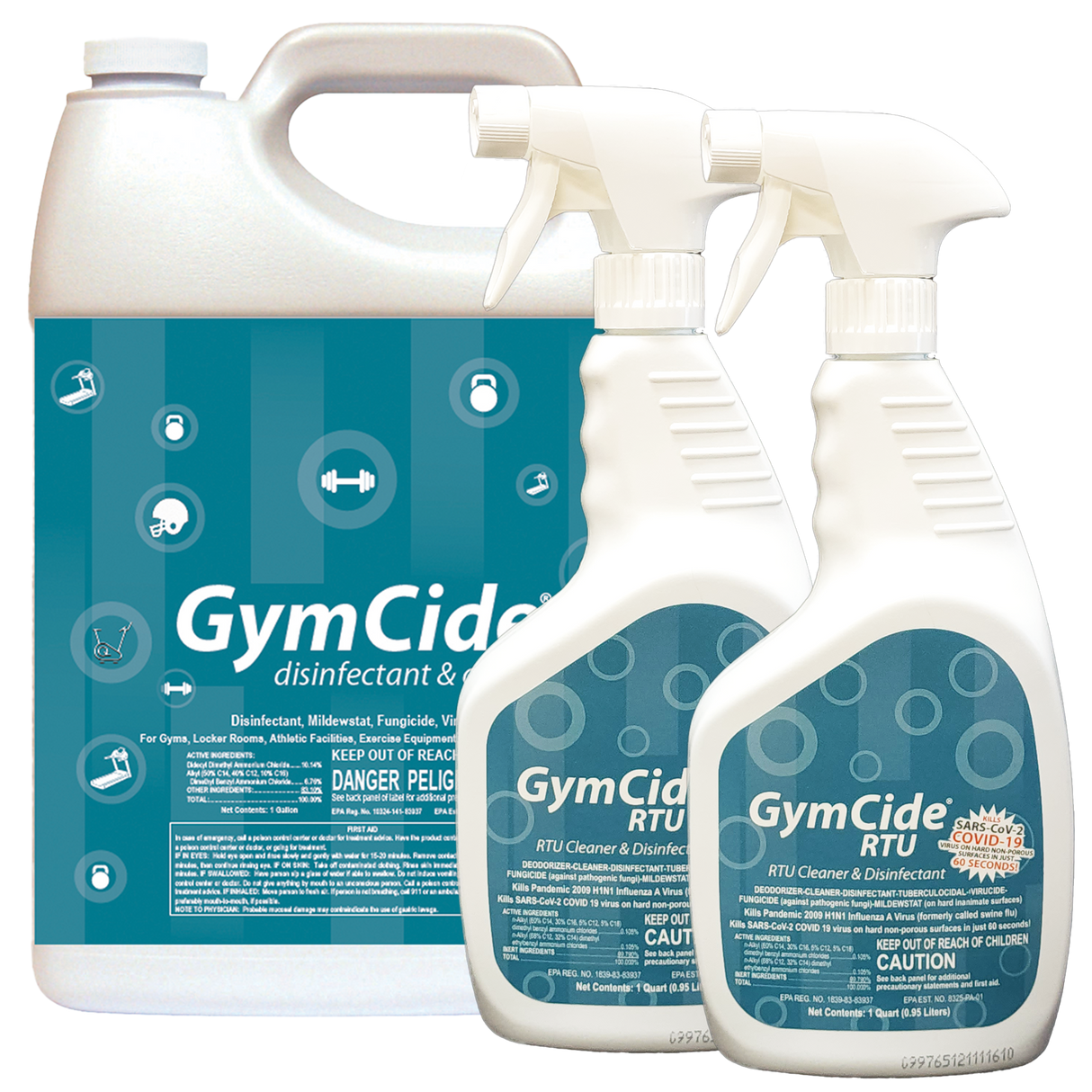 GymCide Ready-To-Use Sport Disinfectant & Cleaner, Quart