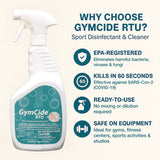 GymCide Ready-To-Use Sport Disinfectant & Cleaner, Quart