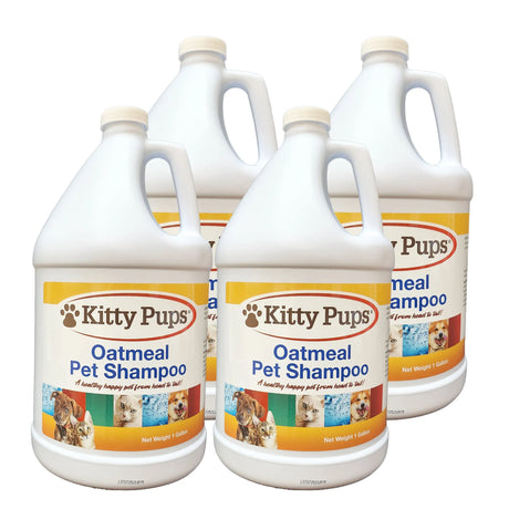 KittyPups Natural Oatmeal Pet Shampoo, Concentrated Gallon