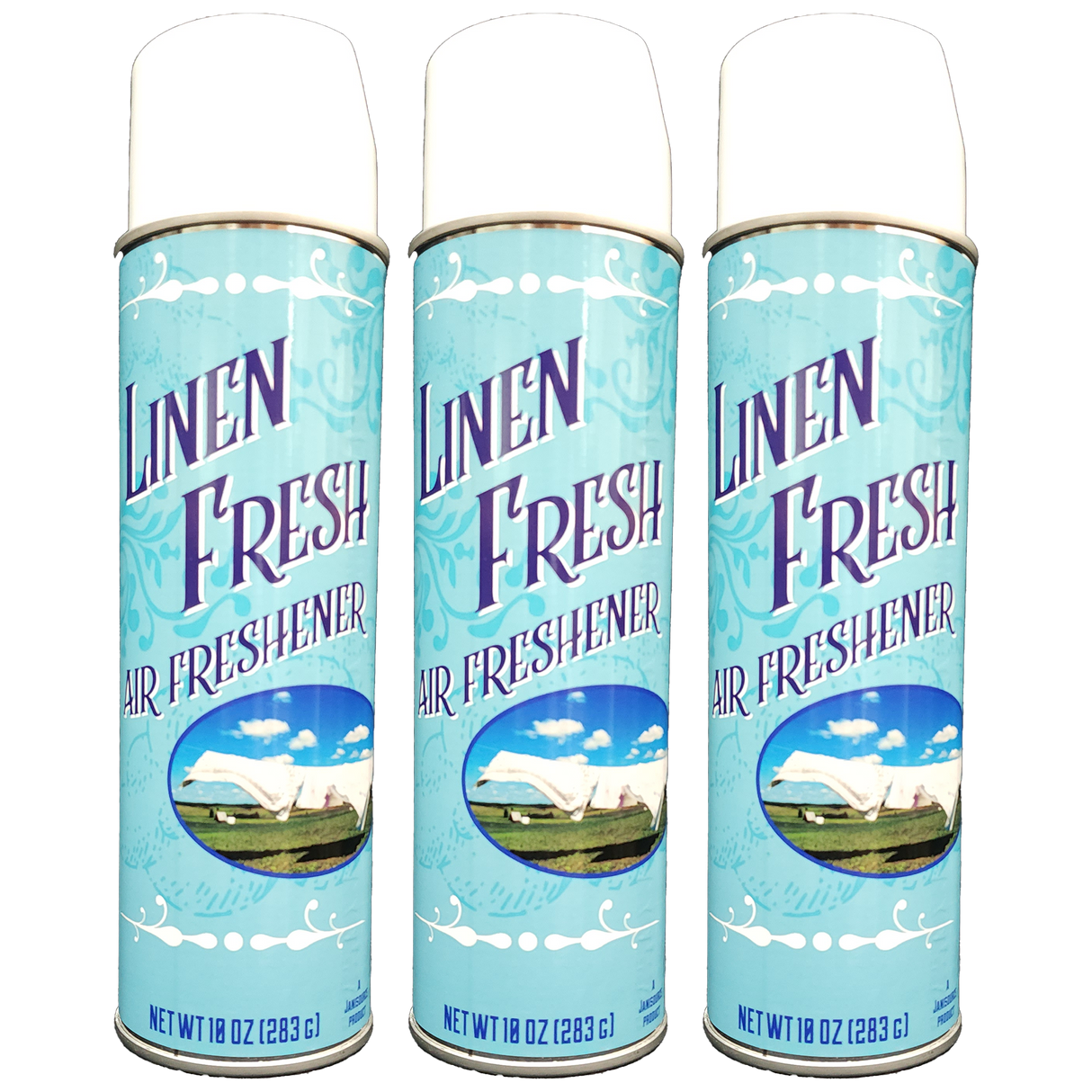 JaniSource Fresh Linen Air Freshener, Aerosol, 10 oz