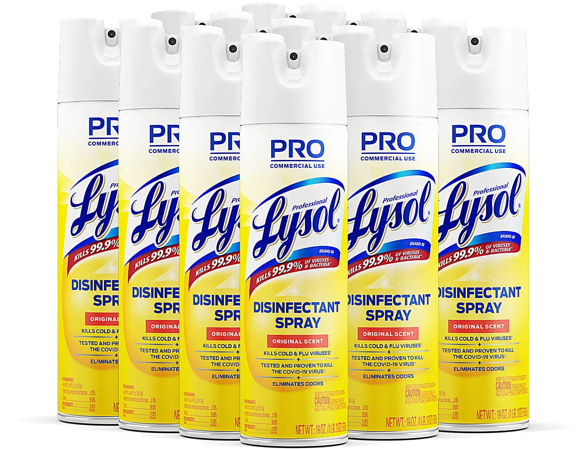 Lysol Disinfectant Spray, Original Scent, 19 oz Aerosol (04650)