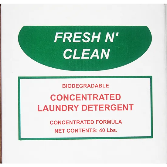 Laundry Detergent Powdered - FRESH N CLEAN 40lb Box