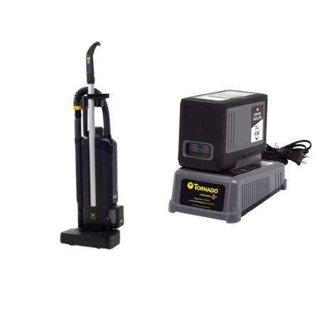 Tornado Strike Dual Motor Upright Vacuum With Tools, Battery Powered