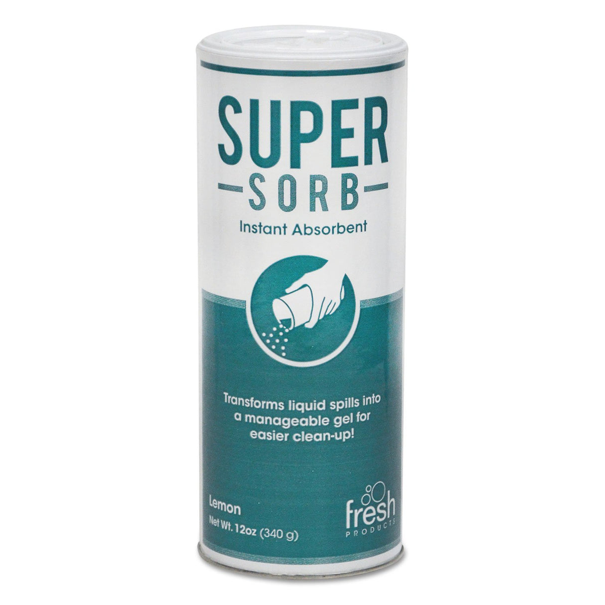 Supersorb Instant Absorbant, Lemon Scent, 12 oz Canister