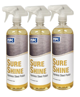 Sure Shine: Stainless Steel Cleaner & Polish, RTU,  Quart