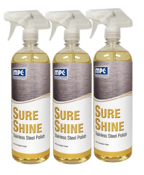 Sure Shine: Stainless Steel Cleaner & Polish, RTU,  Quart