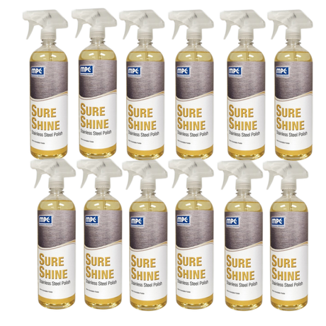 Sure Shine: Stainless Steel Cleaner & Polish, RTU,  Quart