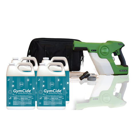 Victory Innovations Cordless Electrostatic Handheld Sprayer Bundle Pack: Enhanced Disinfection with ParvoScrub or GymCide Concentrate