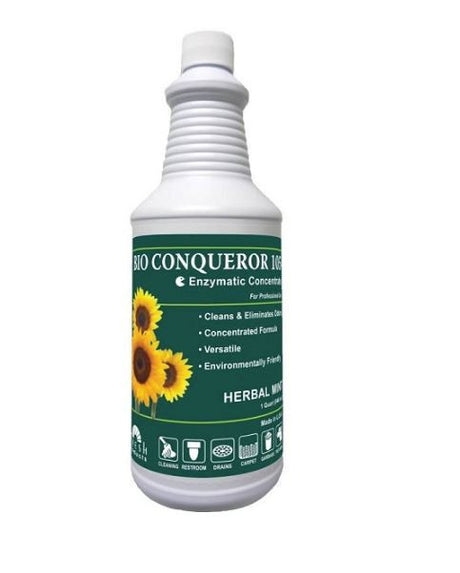 Fresh Products Bio Conqueror 105 Enzymatic Concentrate, Herbal Mint, 1 Quart (Case of 12) 