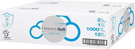  Heavenly Soft Jumbo Roll Bath Tissue, 3.5 in x 1000 ft, Case of 12  (410035) 
