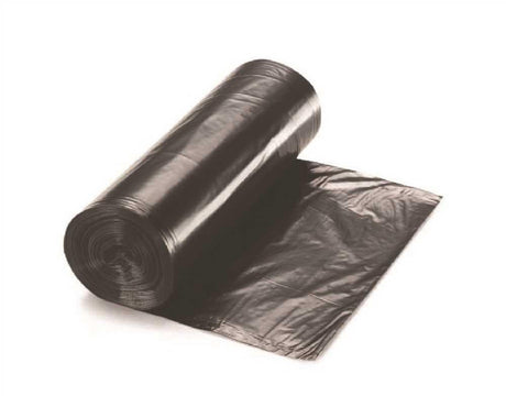 JaniSource 56 Gal 2.0EQ Mil Low Density Can Liner, 43" x 47", Black - Case of 100 