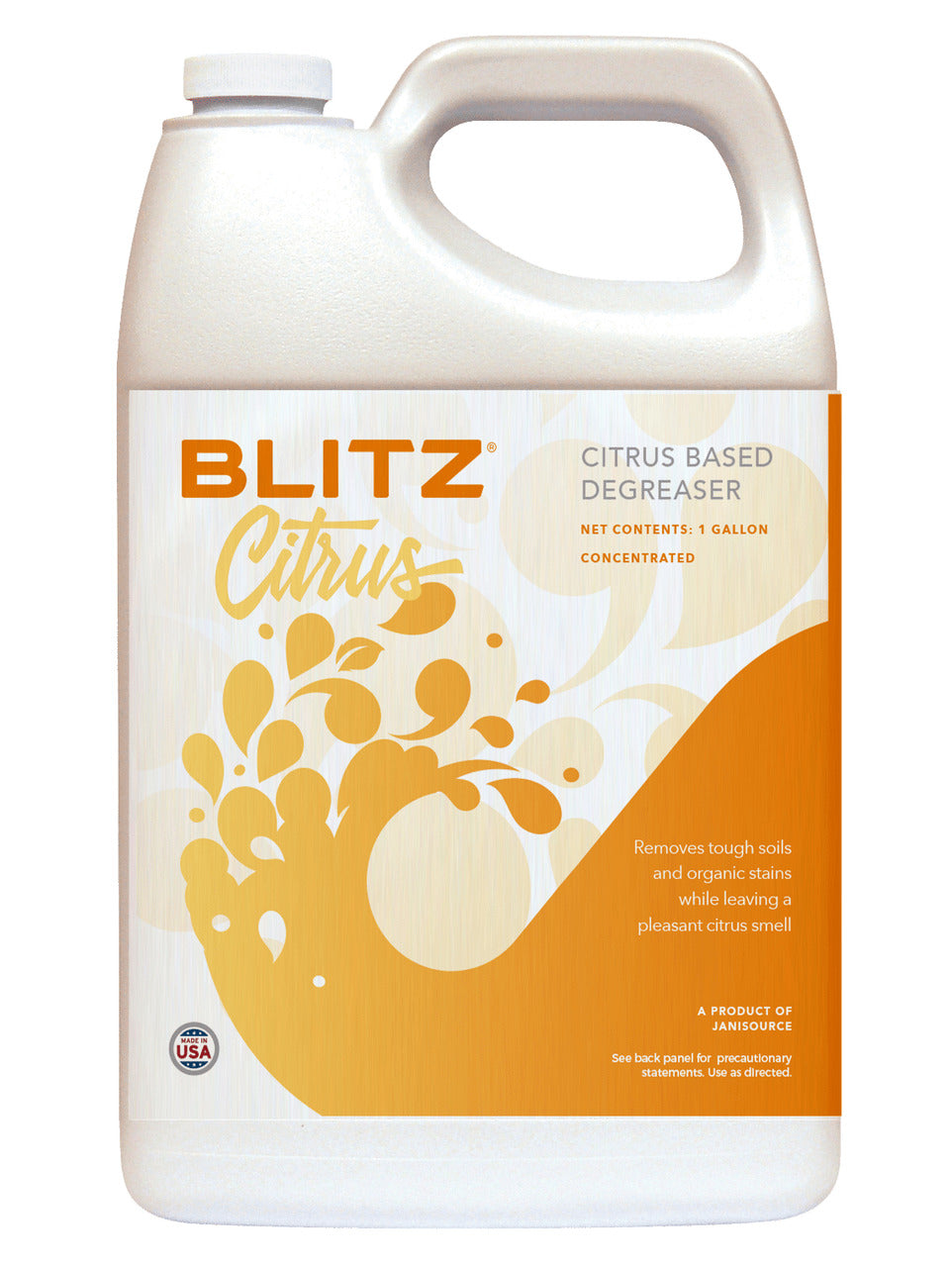 JaniSource BlitzCitrus Concentrated Degreaser, 1 Gallon 
