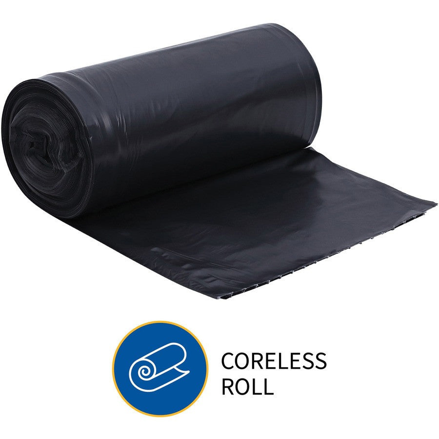 JaniSource Can Liner, 23 Gallon, 29x44, 1.1 Mil, Black, Case of 150 