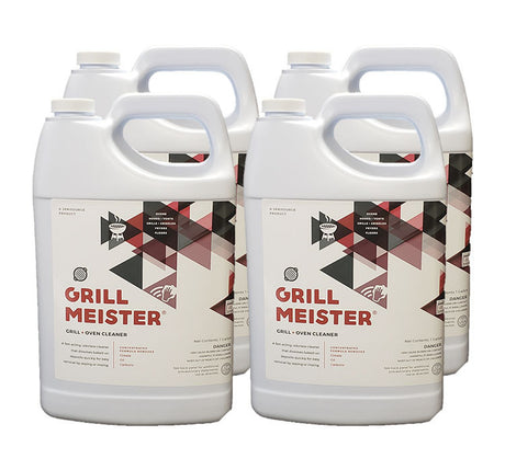 JaniSource GrillMeister Grill, Oven & Fryer Commercial Grade Cleaner & Degreaser, Gallon (Case of 4) 