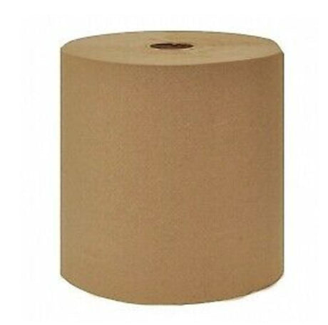  JaniSource Hardwound Roll Towel, Brown, 8" x 800' with 1.5" Core (Case of 12) 