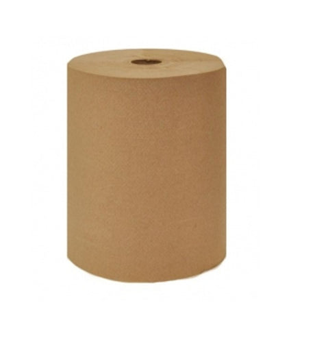 JaniSource Hardwound Roll Towels NP-6800EN, 8" x 800', Brown (Case of 6) 