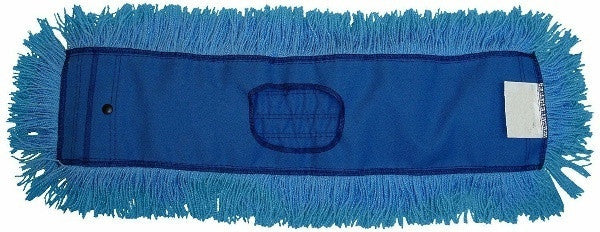 JaniSource JaniMop Twisted Dust Mop Head, Blue, 60" x 5" (1 Each) 