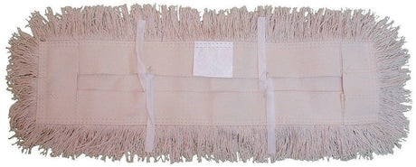 JaniSource JaniMop Utility Cut End Cotton Dust Mop, Tie-On, Natural, 48" x 5" (1 Each) 