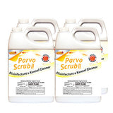 JaniSource ParvoScrub II 1:256 Super Concentrate Disinfectant, Kills Human Coronavirus, Deodorant & Kennel Cleaner, 1 Gallon (Case of 4) 