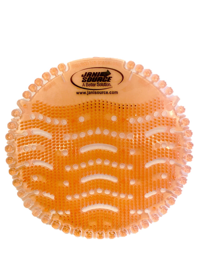 JaniSource The Wave Urinal Screen Deodorizer, Mango, Pack of 10 