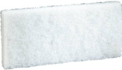  Light Duty Cleaning Pad, 4.5" x 10", White (Pack of 5) 