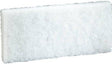 Light Duty Scour Pad, White, 6" x 9" (Pack of 10) 