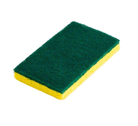  Performance Plus PGRE74  Scouring Sponge, Yellow/Green, 6.25" x 3.25" (Case of 20) 