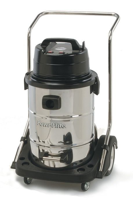  Powr-Flite 20 Gallon Wet Dry Vacuum, Dual Motor with Stainless Steel Tank (PF57) 