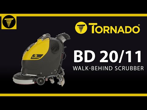 Tornado BD20/11LT Walk-Behind Auto Floor Scrubber, Traction Drive with AGM Batteries (TS120-S53-UG)
