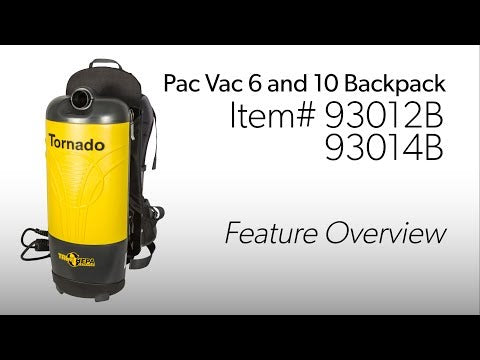 Tornado Pac-Vac 10 Aircomfort Backpack Vacuum (93014B)