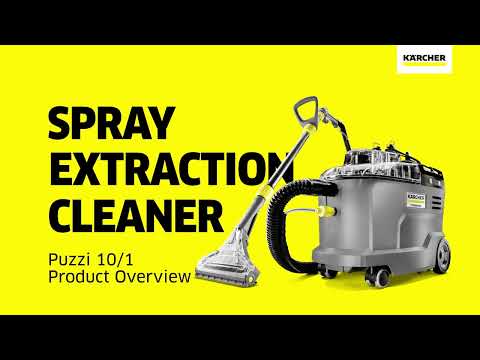 Karcher PUZZI 10/1 Carpet Extractor, Spray Hose with Integrated Water Feed & Hand Tool