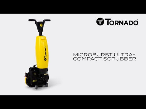 Tornado Microburst Ultra-Compact Battery Scrubber, Includes Charger, Battery Sold Separately (TS040-W17-U)