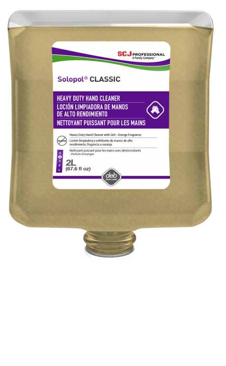 SC Johnson Professional Solopol Classic Solvent-Free Heavy Duty Hand Cleaner, 2 Liter Cartridge, Case of 4 SOL2LT